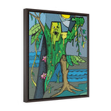 Swamp Monster - Framed Canvas Print