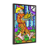 Mind your step - Framed Canvas Print