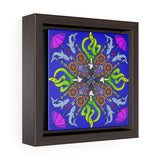 OctoCannon in blue - Framed Canvas Print