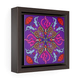 OctoCannon in purple - Framed Canvas Print
