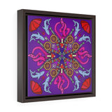 OctoCannon in purple - Framed Canvas Print
